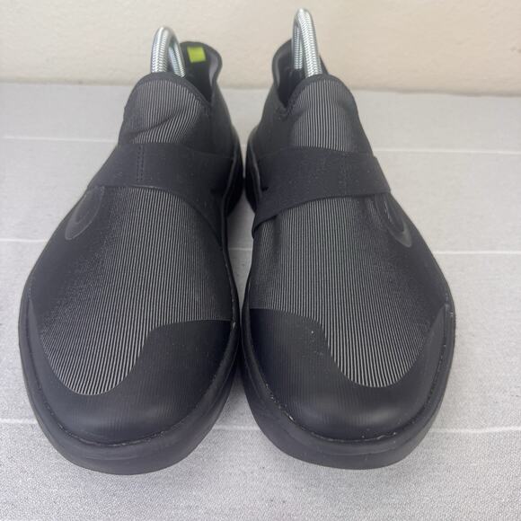 Men’s OOFOS OOmg Slip On Fibre Low Recovery Comfort Shoes Sneakers Black Gray 10 main image 14